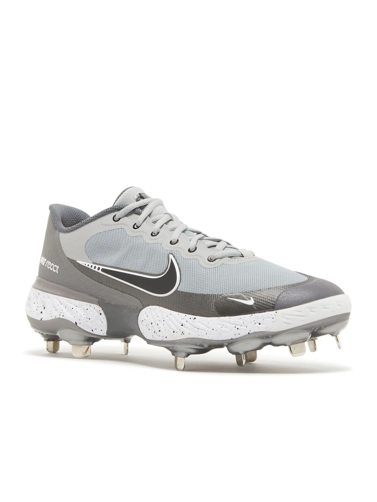 Кроссовки Nike Alpha Huarache Elite 3 Low 'Light Smoke Grey' — изображение 2 из 4, серый