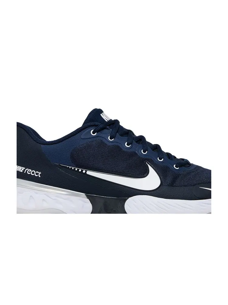Кроссовки Alpha Huarache Elite 3 Low 'College Navy' — изображение 2 из 8, темно-синий