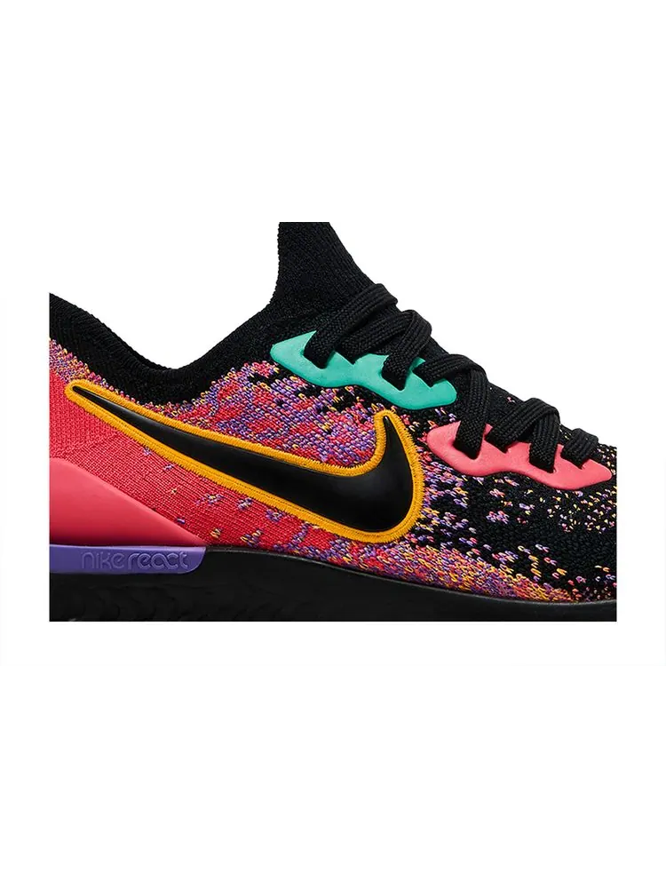 Кроссовки Nike Wmns Epic React Flyknit 2 'Black Ember Glow' — изображение 2 из 8, мульти