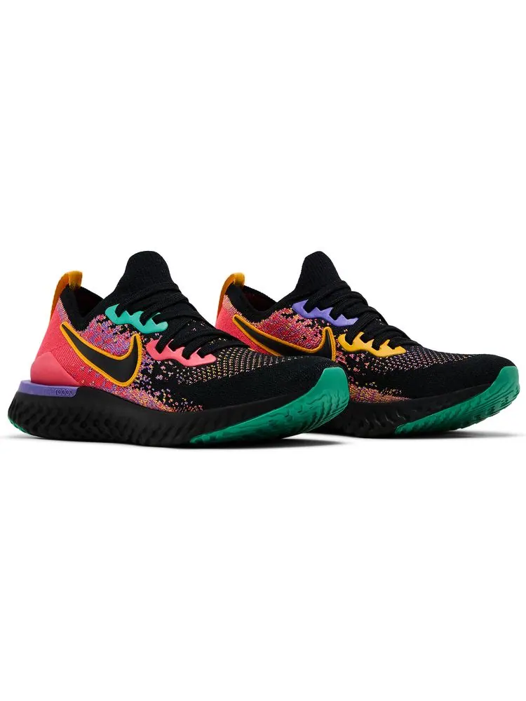 Кроссовки Nike Wmns Epic React Flyknit 2 'Black Ember Glow' — изображение 8 из 8, мульти