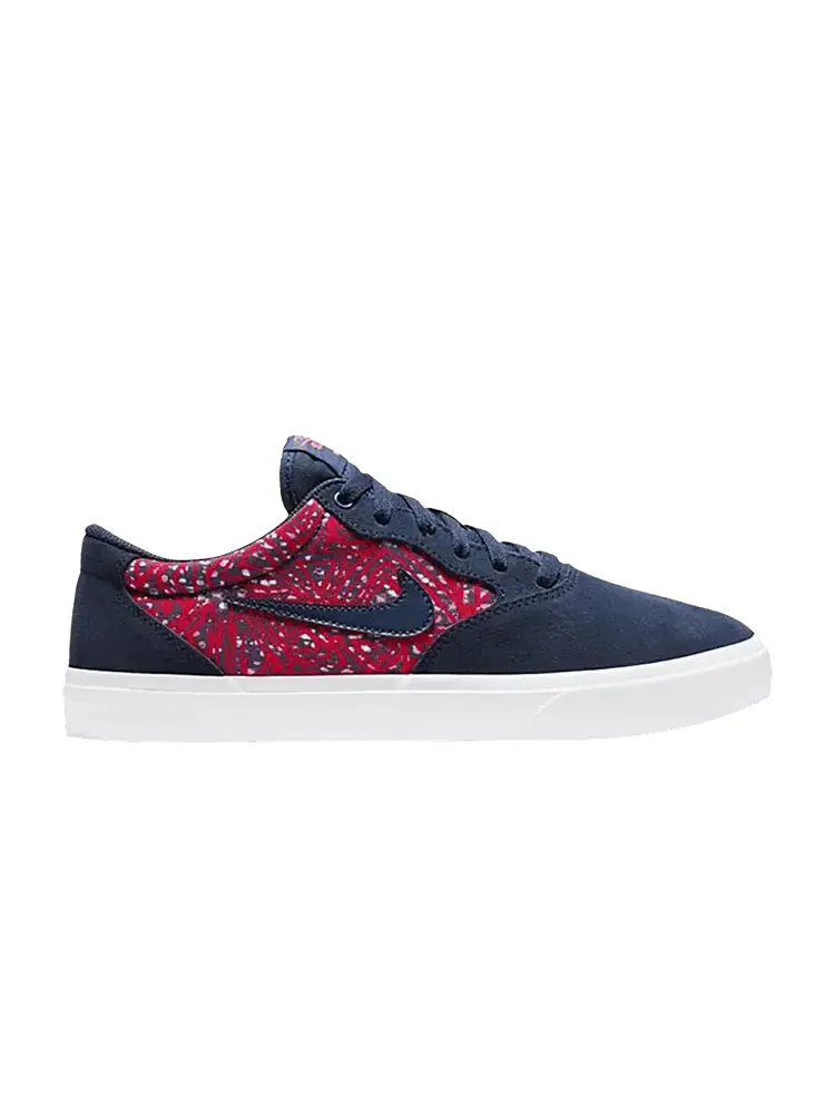 Кроссовки Nike Chron Solarsoft Premium SB — изображение 1 из 1, темно-синий красный