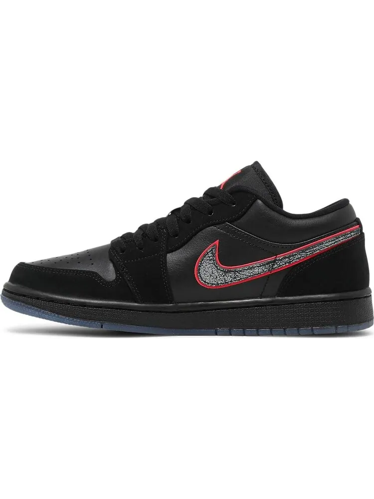 Кроссовки Air Jordan 1 Low Red Orbit — изображение 3 из 8, черный