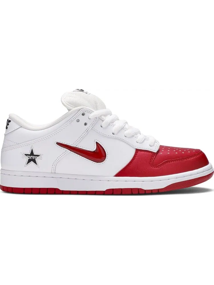 Кроссовки Nike Supreme x Dunk SB Low 'Varsity Red' — изображение 1 из 8, красный
