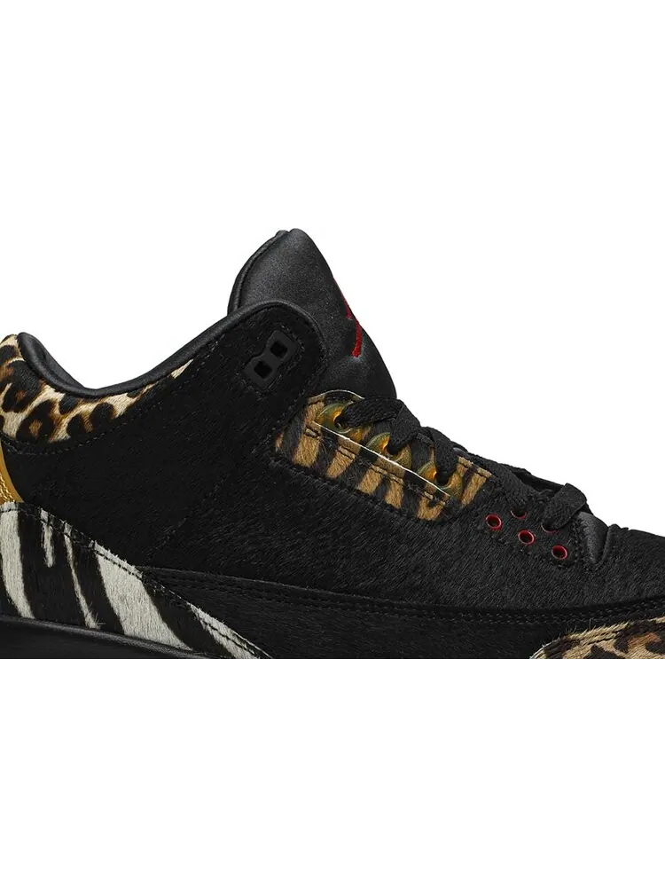 Кроссовки Air Jordan 3 Retro SE Animal Instinct — изображение 2 из 8, черный