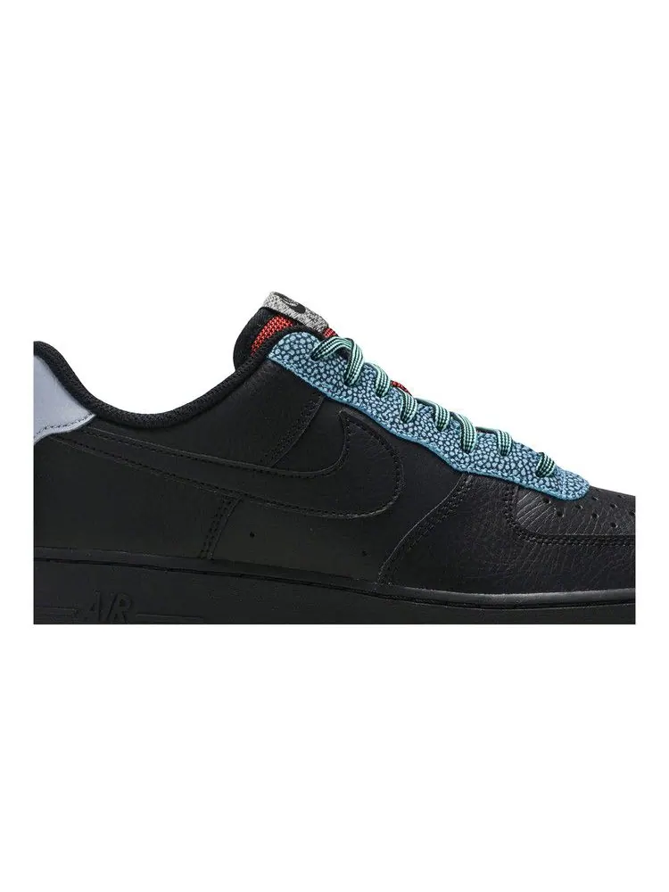 Кроссовки Nike Air Force 1 '07 LV8 4 'Black Obsidian Mist' — изображение 3 из 9, черный/черный