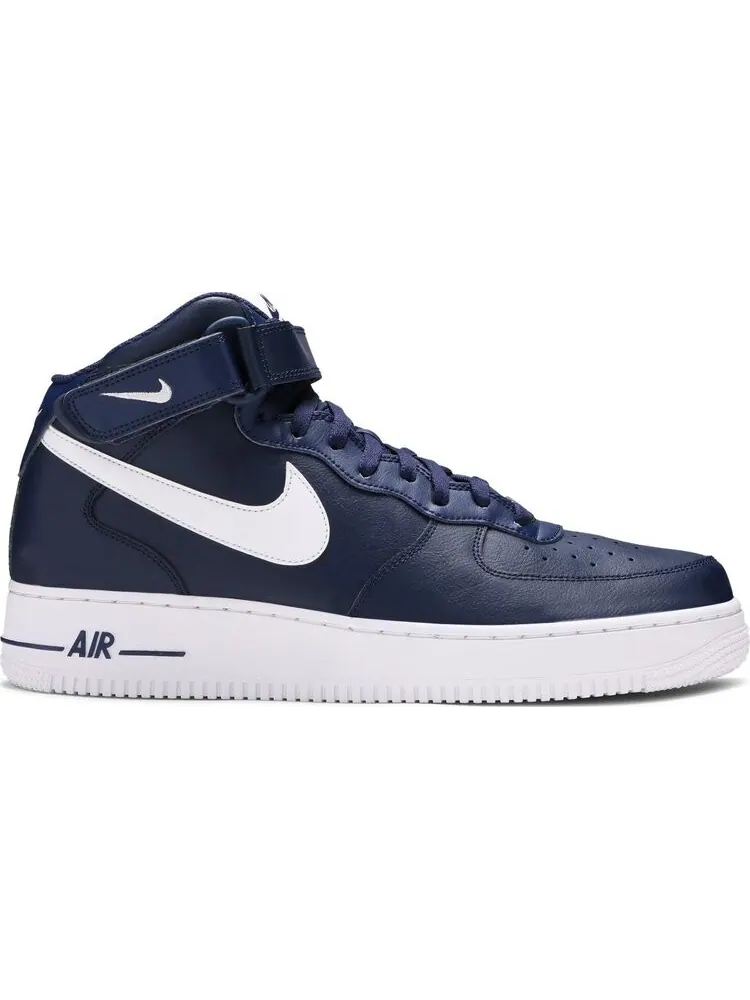 Кроссовки Nike Air Force 1 '07 Mid 'Navy' — изображение 1 из 8, синий