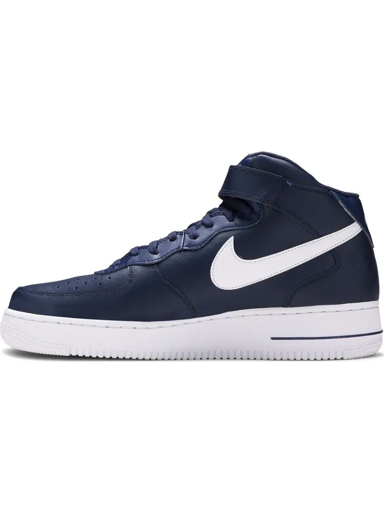 Кроссовки Nike Air Force 1 '07 Mid 'Navy' — изображение 3 из 8, синий