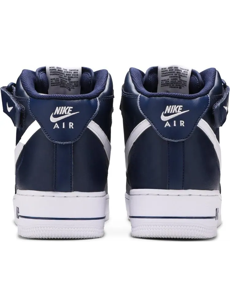Кроссовки Nike Air Force 1 '07 Mid 'Navy' — изображение 6 из 8, синий