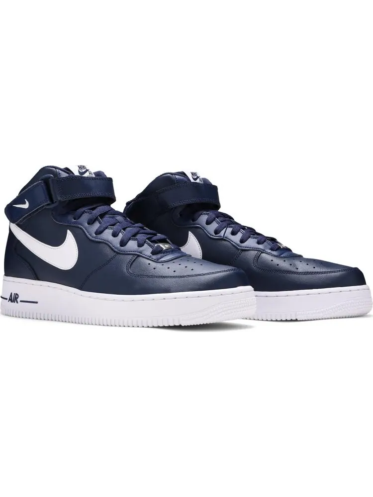 Кроссовки Nike Air Force 1 '07 Mid 'Navy' — изображение 8 из 8, синий