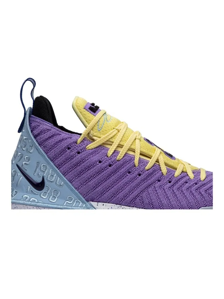 Кроссовки Nike LeBron 16 'Lakers Heritage' — изображение 2 из 4, фиолетовый
