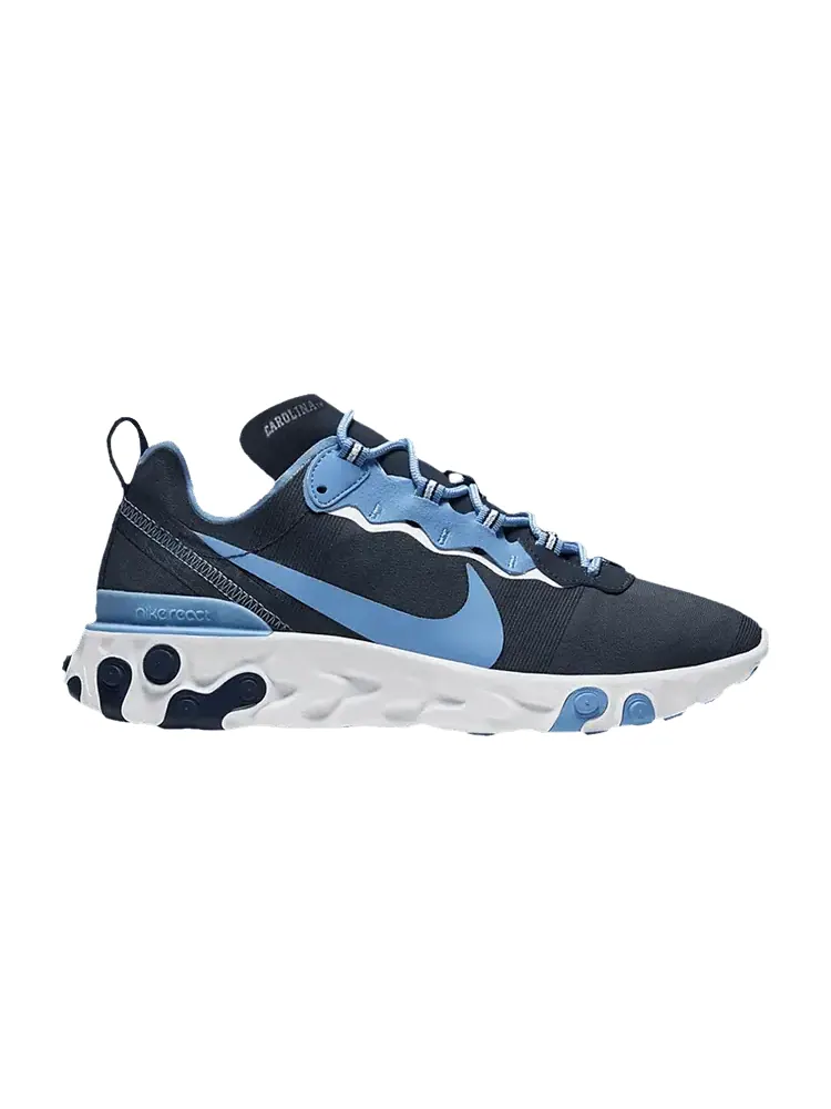 Кроссовки Nike React Element 55 'UNC Tar Heels' — изображение 1 из 1, темно-синий/белый/синий