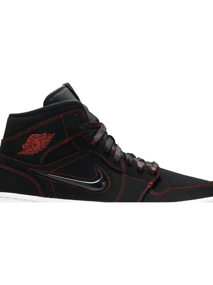 Кроссовки Air Jordan 1 Mid Come Fly With Me — изображение 2 из 8, черный
