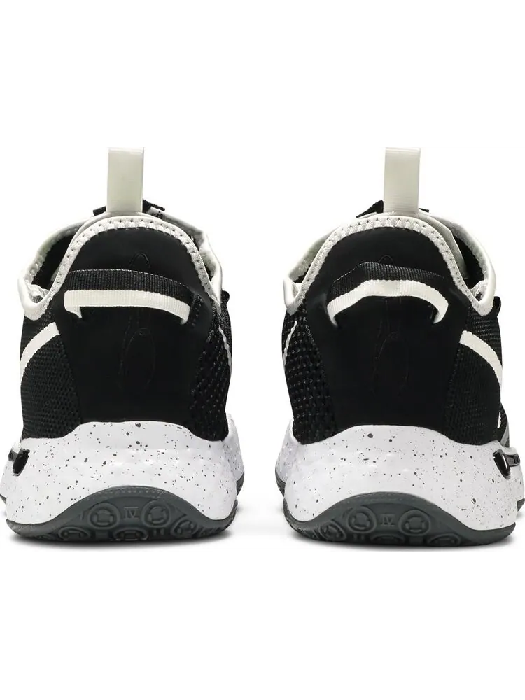 Кроссовки Nike PG 4 Team 'Black Platinum' — изображение 6 из 8, черный