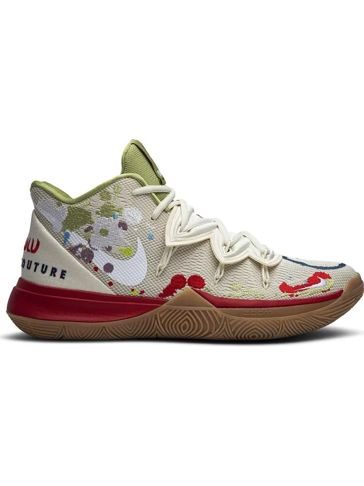 Кроссовки Nike Bandulu x Kyrie 5 EP 'Embroidered Splatters' — изображение 1 из 8, бежевый