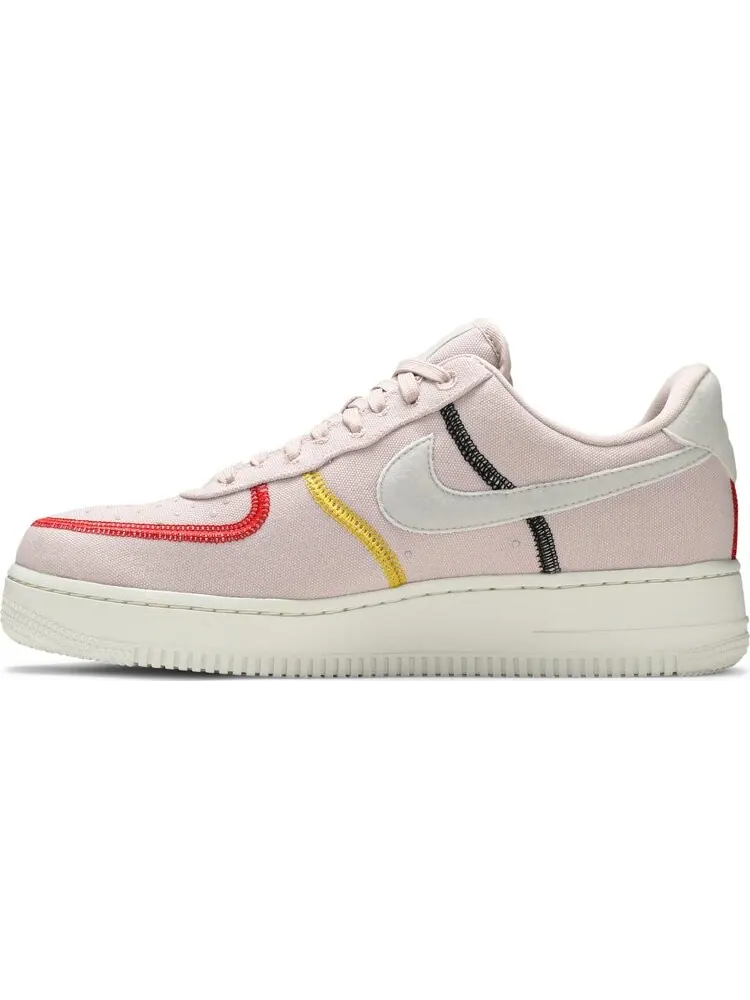 Кроссовки Nike Wmns Air Force 1 '07 Low LX 'Stitched Canvas - Siltstone Red' — изображение 3 из 8, красный