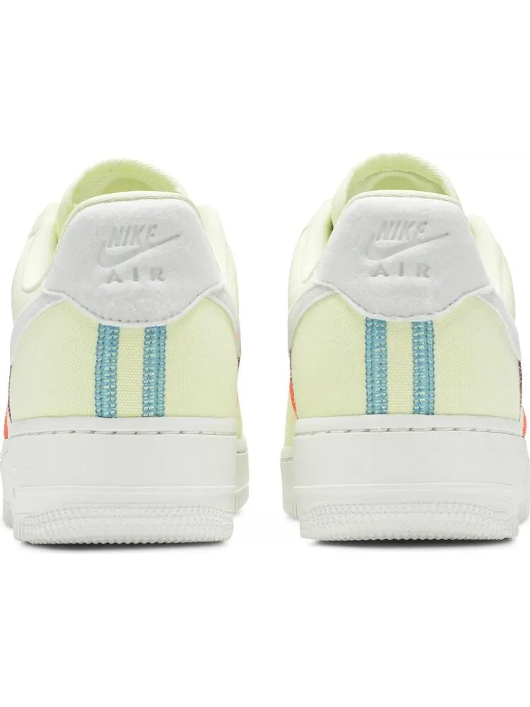 Кроссовки Nike Wmns Air Force 1 '07 Low LX 'Stitched Canvas - Life Lime' — изображение 6 из 8, желтый