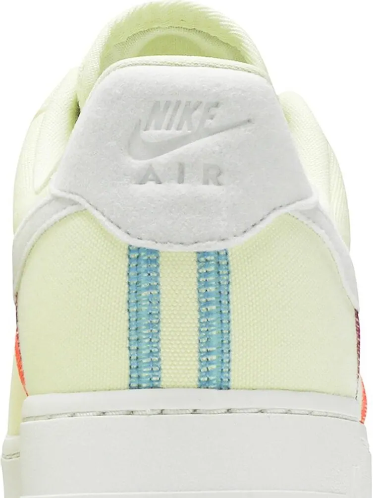Кроссовки Nike Wmns Air Force 1 '07 Low LX 'Stitched Canvas - Life Lime' — изображение 7 из 8, желтый