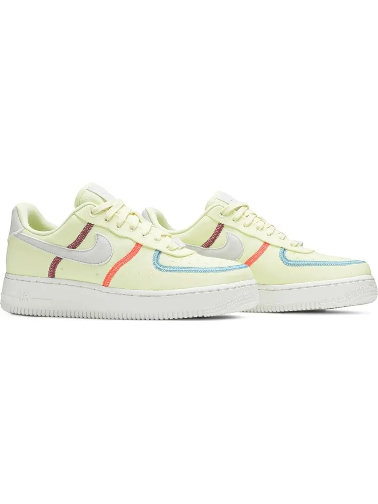Кроссовки Nike Wmns Air Force 1 '07 Low LX 'Stitched Canvas - Life Lime' — изображение 8 из 8, желтый