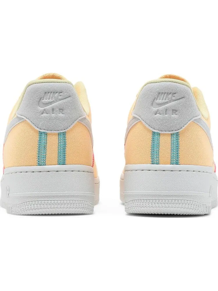 Кроссовки Nike Wmns Air Force 1 '07 Low LX 'Stitched Canvas - Melon Tint' — изображение 6 из 8, оранжевый