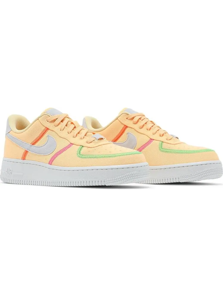 Кроссовки Nike Wmns Air Force 1 '07 Low LX 'Stitched Canvas - Melon Tint' — изображение 8 из 8, оранжевый