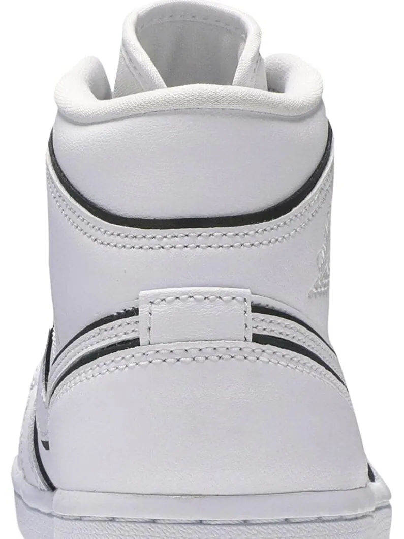 Кроссовки Wmns Air Jordan 1 Mid SE Iridescent Trim — изображение 7 из 8, белый