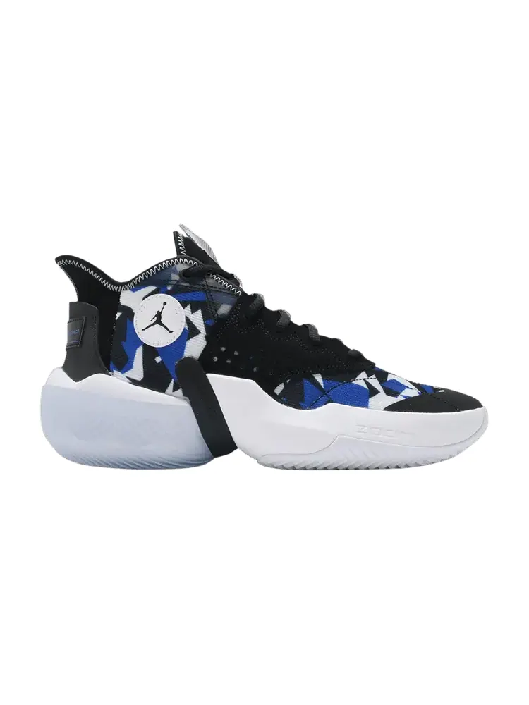 Кроссовки Jordan React Elevation PF 'Fractal Pattern - Black Racer Blue' — изображение 1 из 1, черный синий