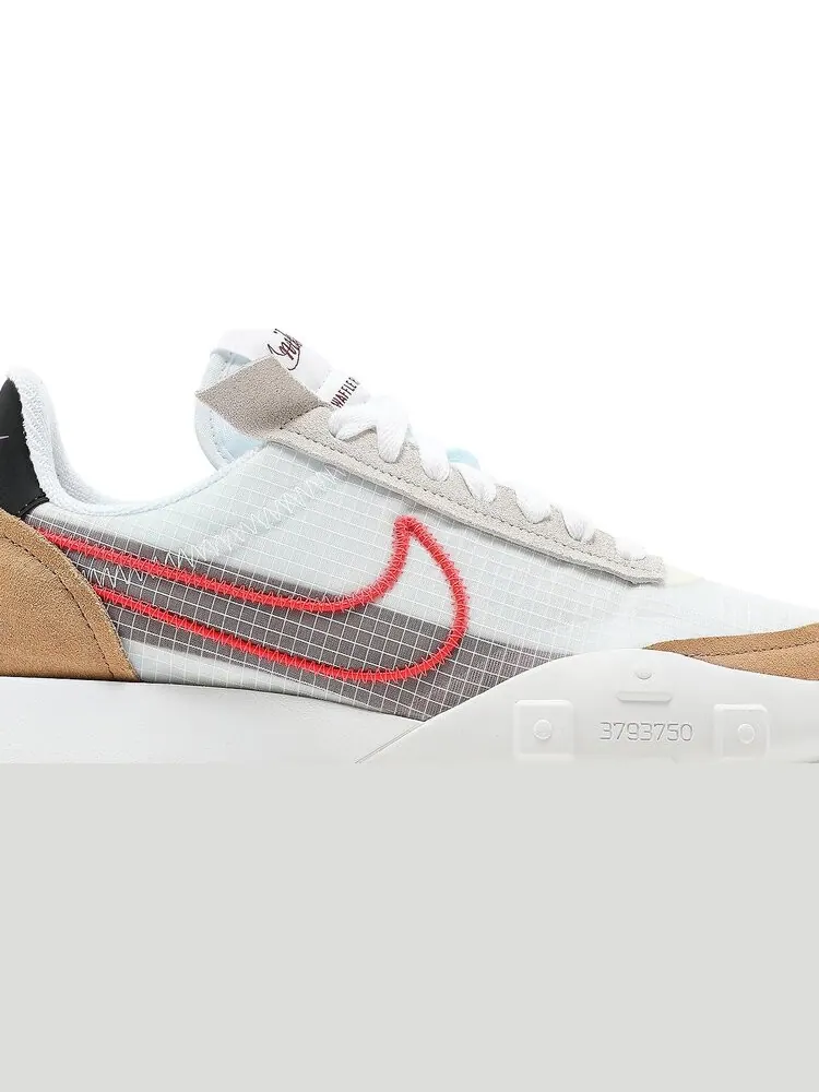 Кроссовки Nike Wmns Waffle Racer 2X 'White Bright Crimson' — изображение 2 из 8, белый