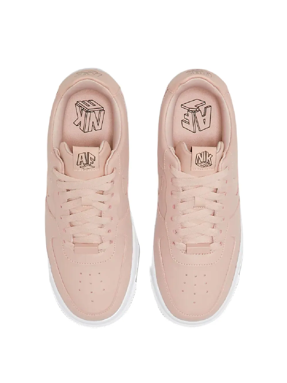 Кроссовки Nike Air Force 1 Pixel — изображение 3 из 8, белый/розовый