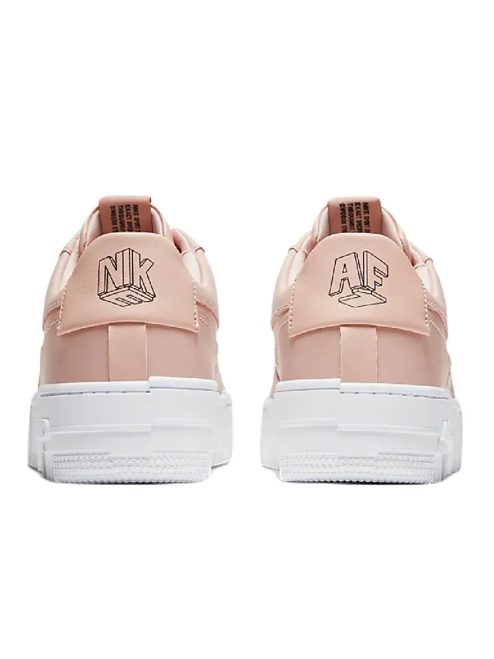 Кроссовки Nike Air Force 1 Pixel — изображение 4 из 8, белый/розовый