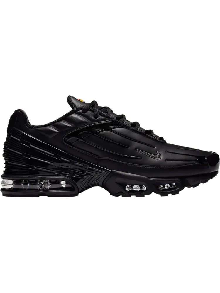 Кроссовки Nike Air Max Plus 3 Leather 'Triple Black' — изображение 1 из 7, черный