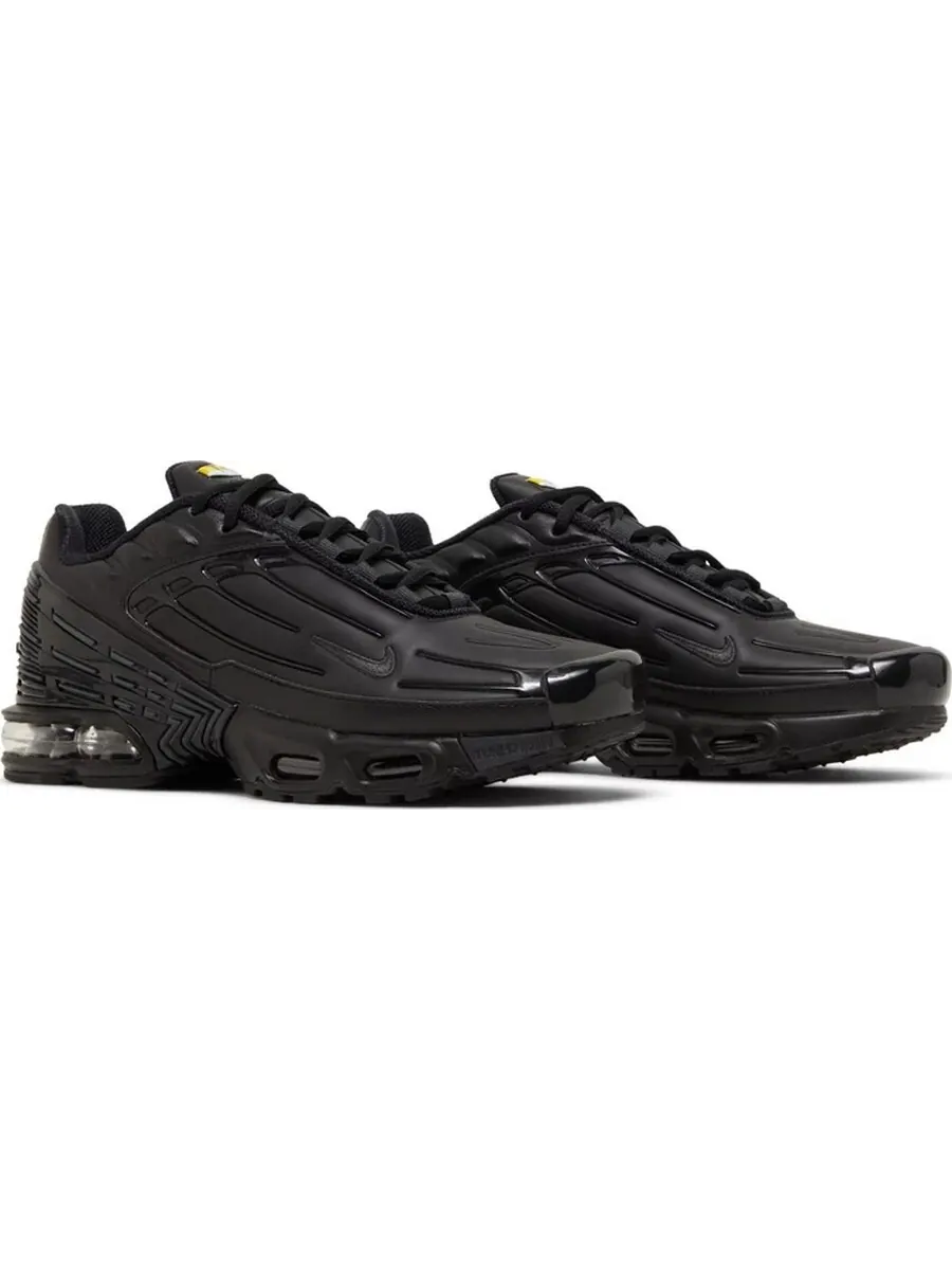 Кроссовки Nike Air Max Plus 3 Leather 'Triple Black' — изображение 3 из 7, черный
