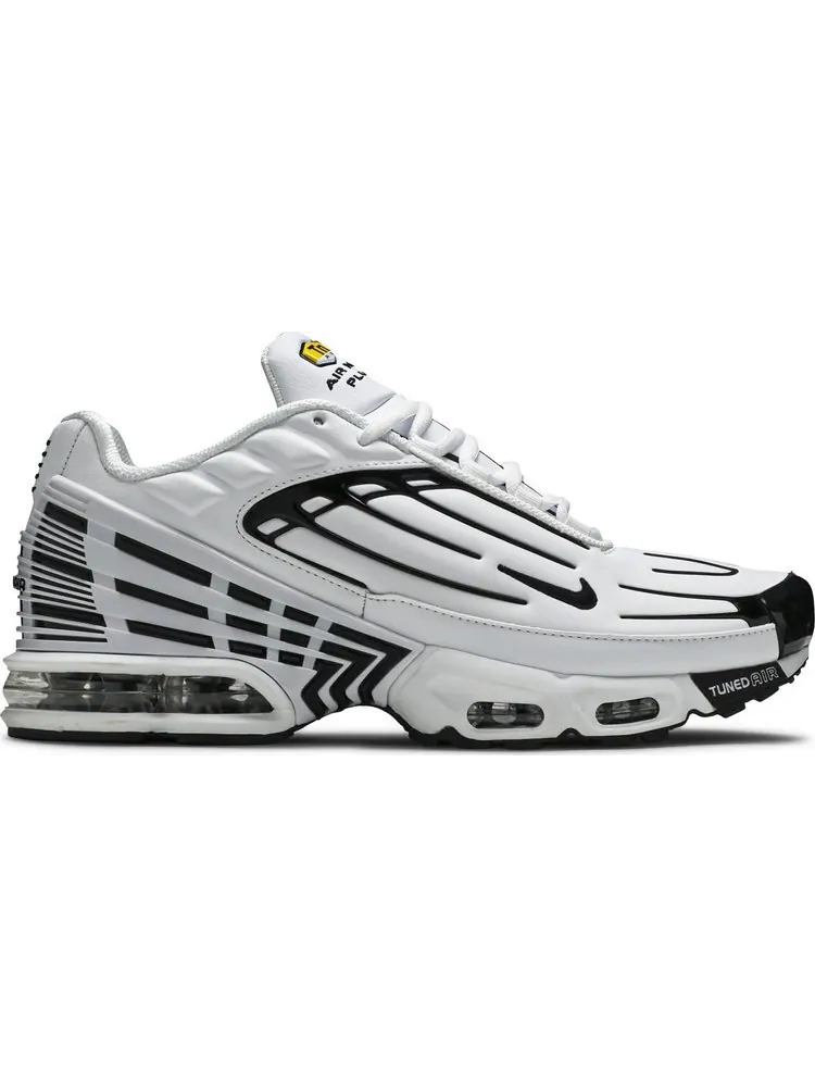 Кроссовки Nike Air Max Plus 3 Leather 'White Black' — изображение 1 из 8, белый