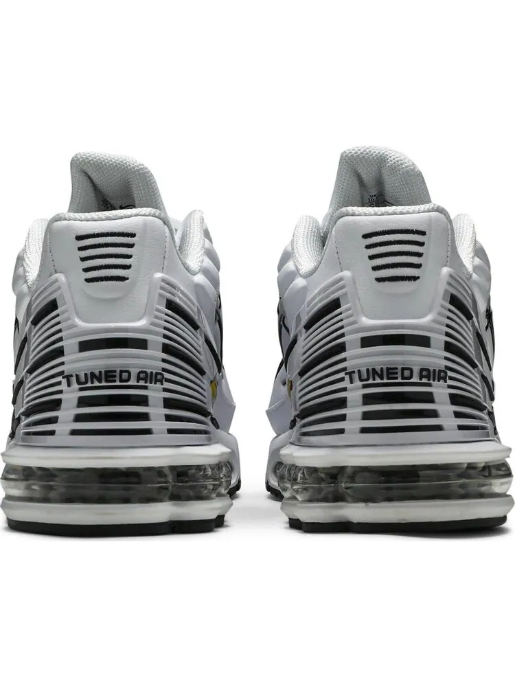 Кроссовки Nike Air Max Plus 3 Leather 'White Black' — изображение 6 из 8, белый