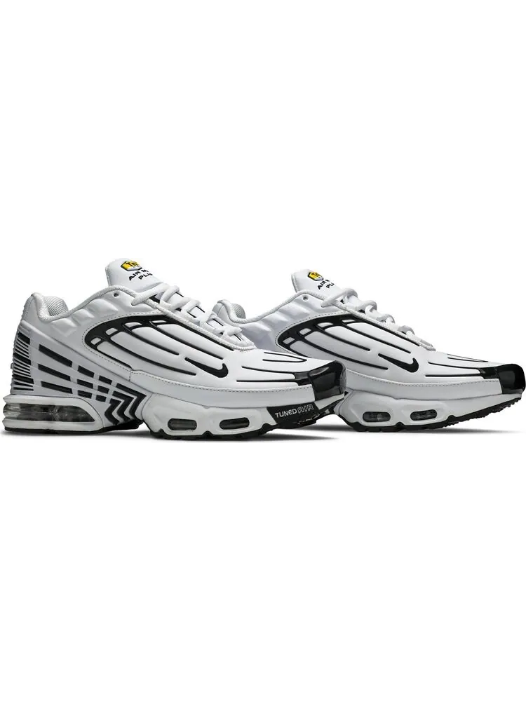 Кроссовки Nike Air Max Plus 3 Leather 'White Black' — изображение 8 из 8, белый