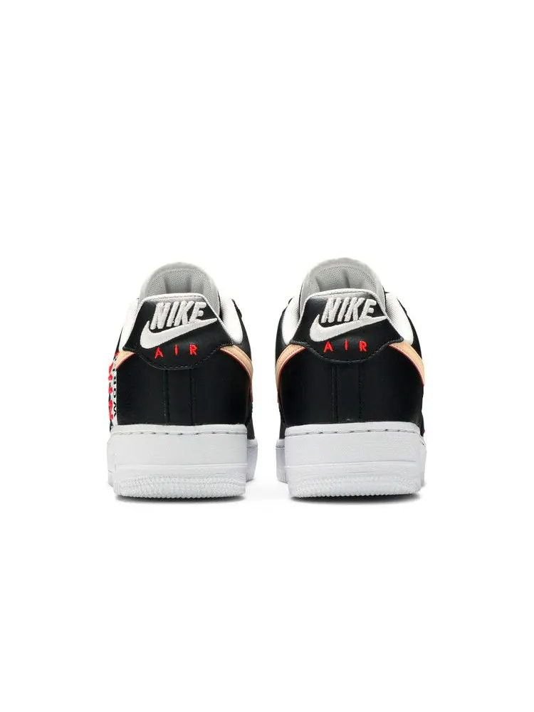 Кроссовки Nike Air Force 1 Low 'Worldwide Pack - Black Crimson' — изображение 7 из 9, черный//белый