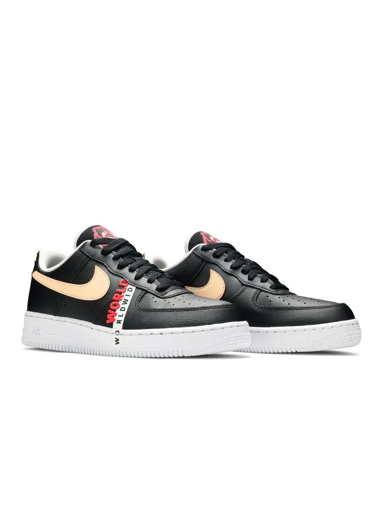Кроссовки Nike Air Force 1 Low 'Worldwide Pack - Black Crimson' — изображение 9 из 9, черный//белый