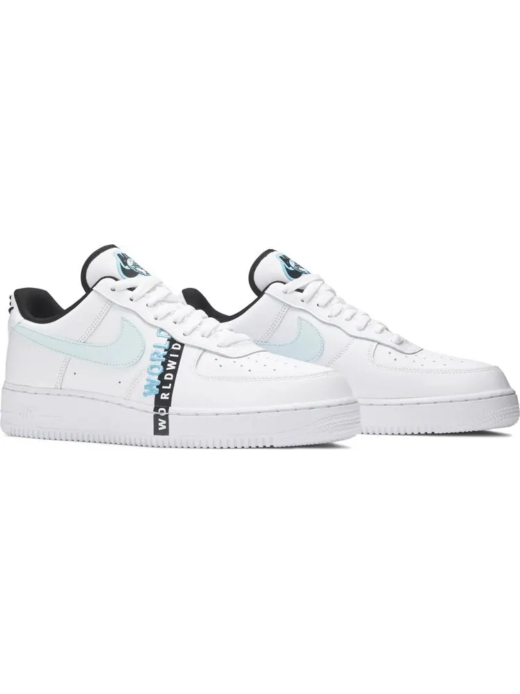 Кроссовки Nike Air Force 1 '07 LV8 'Worldwide Pack - Glacier Blue' — изображение 8 из 8, белый