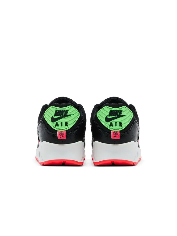 Кроссовки Nike Wmns Air Max 90 SE 'Worldwide Pack - Black Flash' — изображение 7 из 9, черный//зеленый/черный