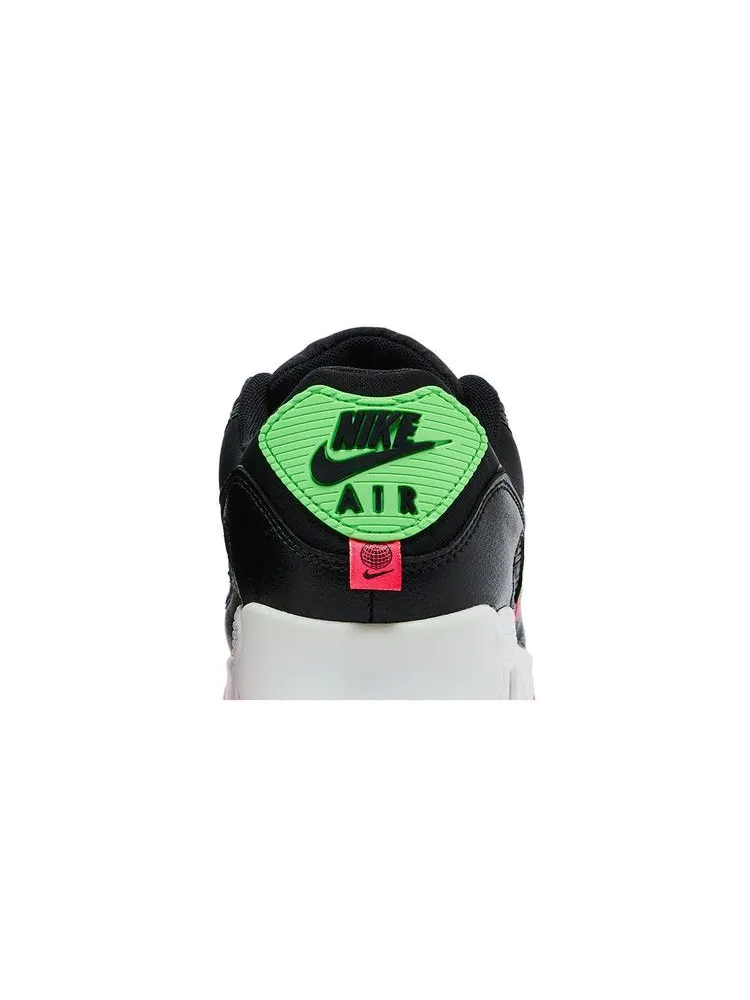 Кроссовки Nike Wmns Air Max 90 SE 'Worldwide Pack - Black Flash' — изображение 8 из 9, черный//зеленый/черный