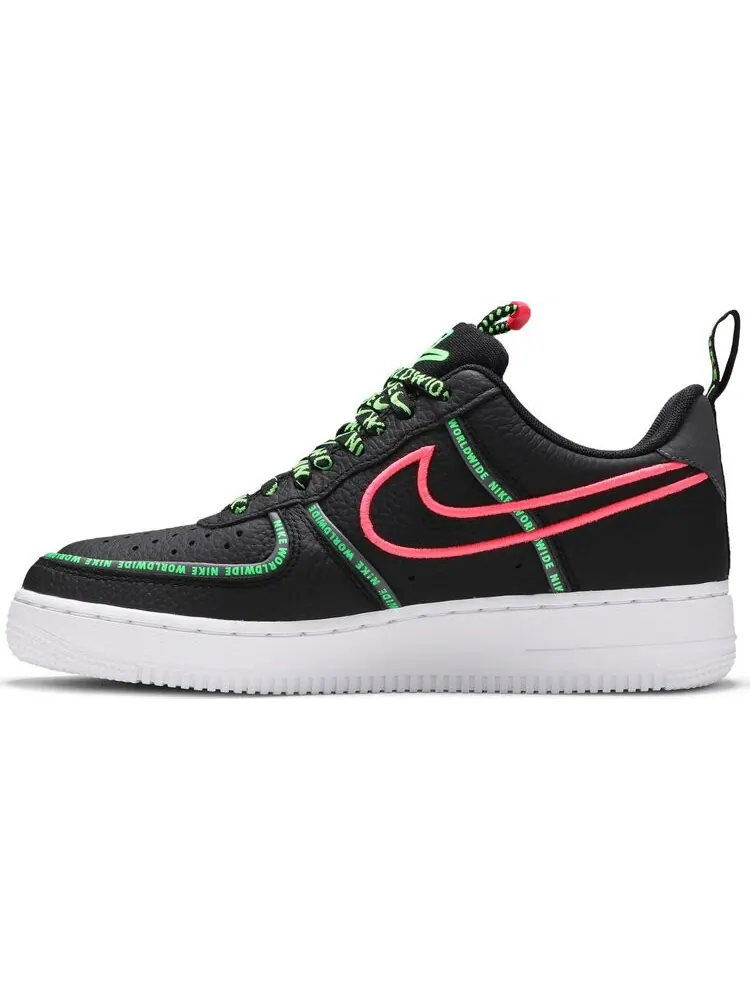Кроссовки Nike Air Force 1 '07 Premium 'Worldwide Pack - Black Green Strike' — изображение 3 из 8, черный
