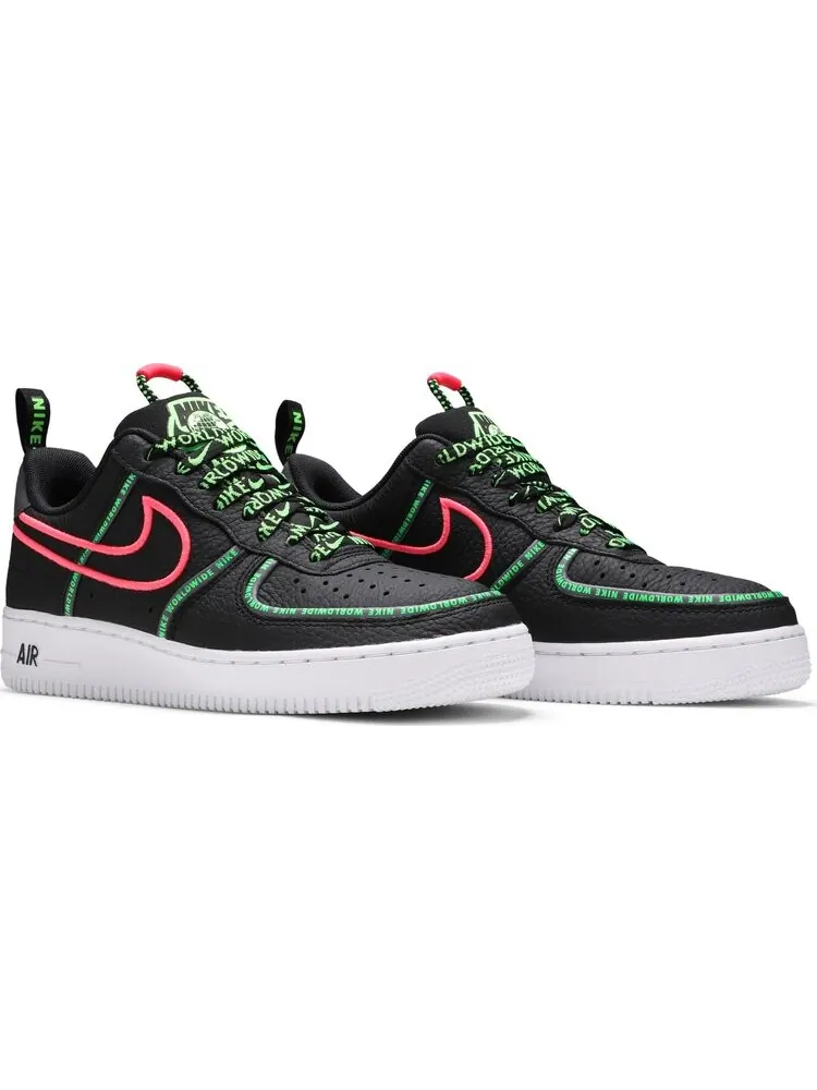 Кроссовки Nike Air Force 1 '07 Premium 'Worldwide Pack - Black Green Strike' — изображение 8 из 8, черный