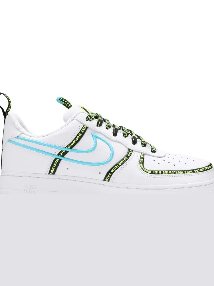 Кроссовки Nike Air Force 1 '07 Premium 'Worldwide Pack - Blue Fury' — изображение 2 из 8, белый