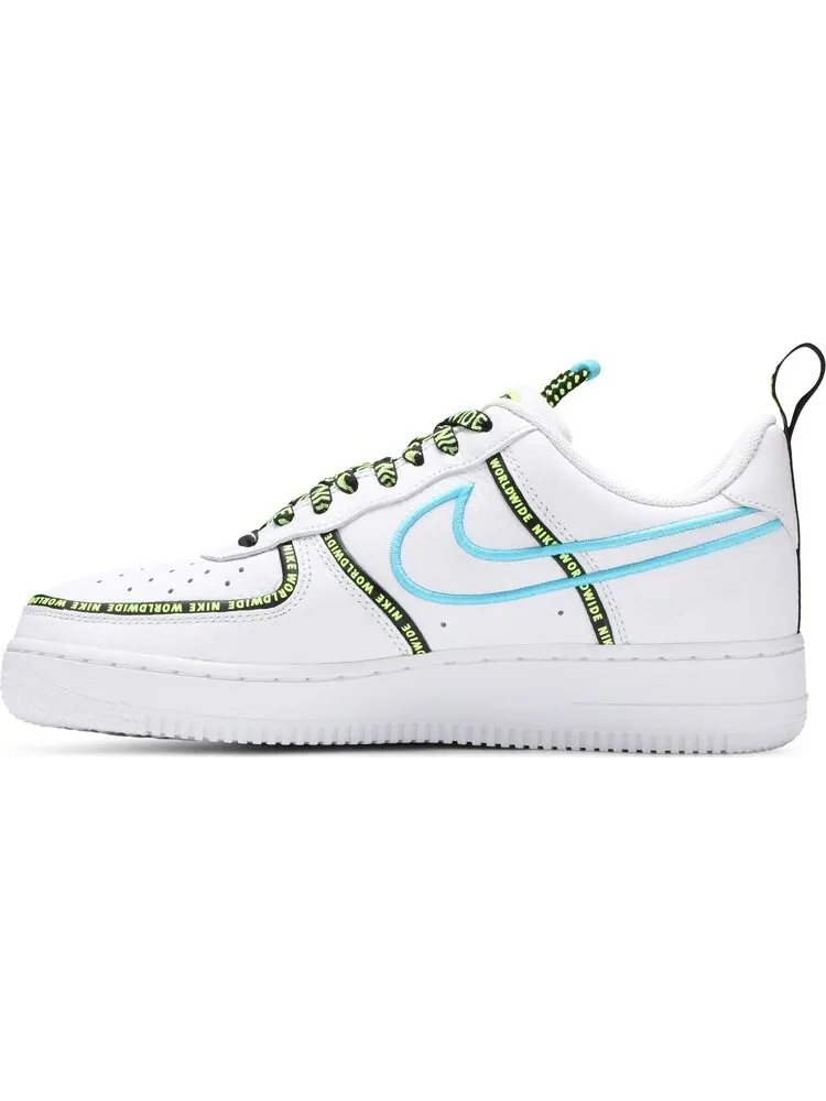Кроссовки Nike Air Force 1 '07 Premium 'Worldwide Pack - Blue Fury' — изображение 3 из 8, белый