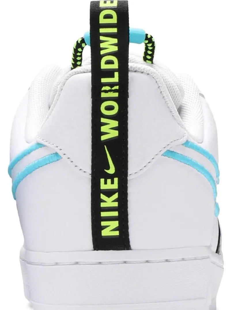 Кроссовки Nike Air Force 1 '07 Premium 'Worldwide Pack - Blue Fury' — изображение 7 из 8, белый