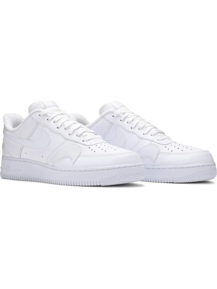 Кроссовки Nike Air Force 1 '07 LV8 'Misplaced Swoosh - Triple White' — изображение 8 из 8, белый