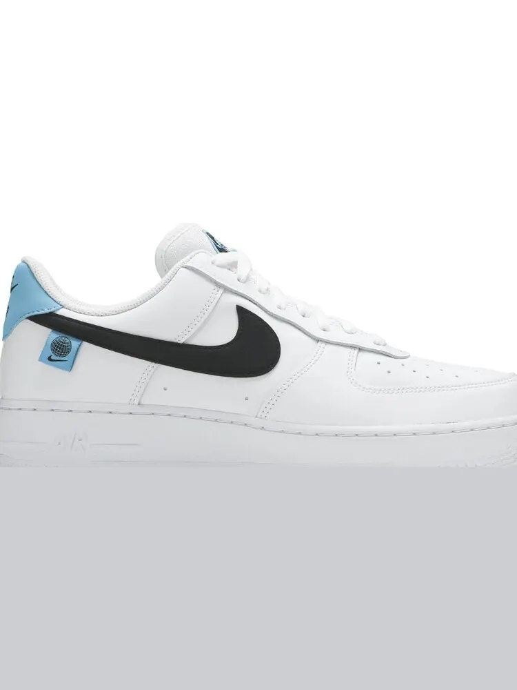 Кроссовки Nike Air Force 1 '07 Low 'Worldwide Pack - Blue Fury' — изображение 2 из 8, белый