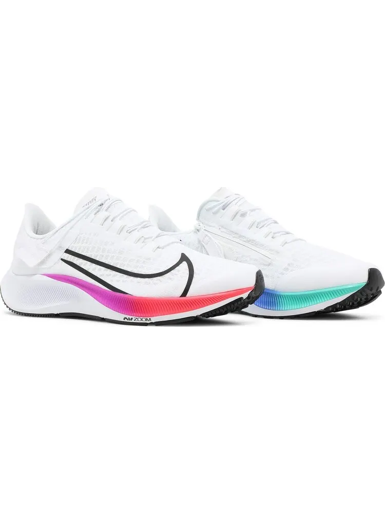 Кроссовки Nike Air Zoom Pegasus 37 FlyEase 'White Multi-Color' — изображение 8 из 8, белый