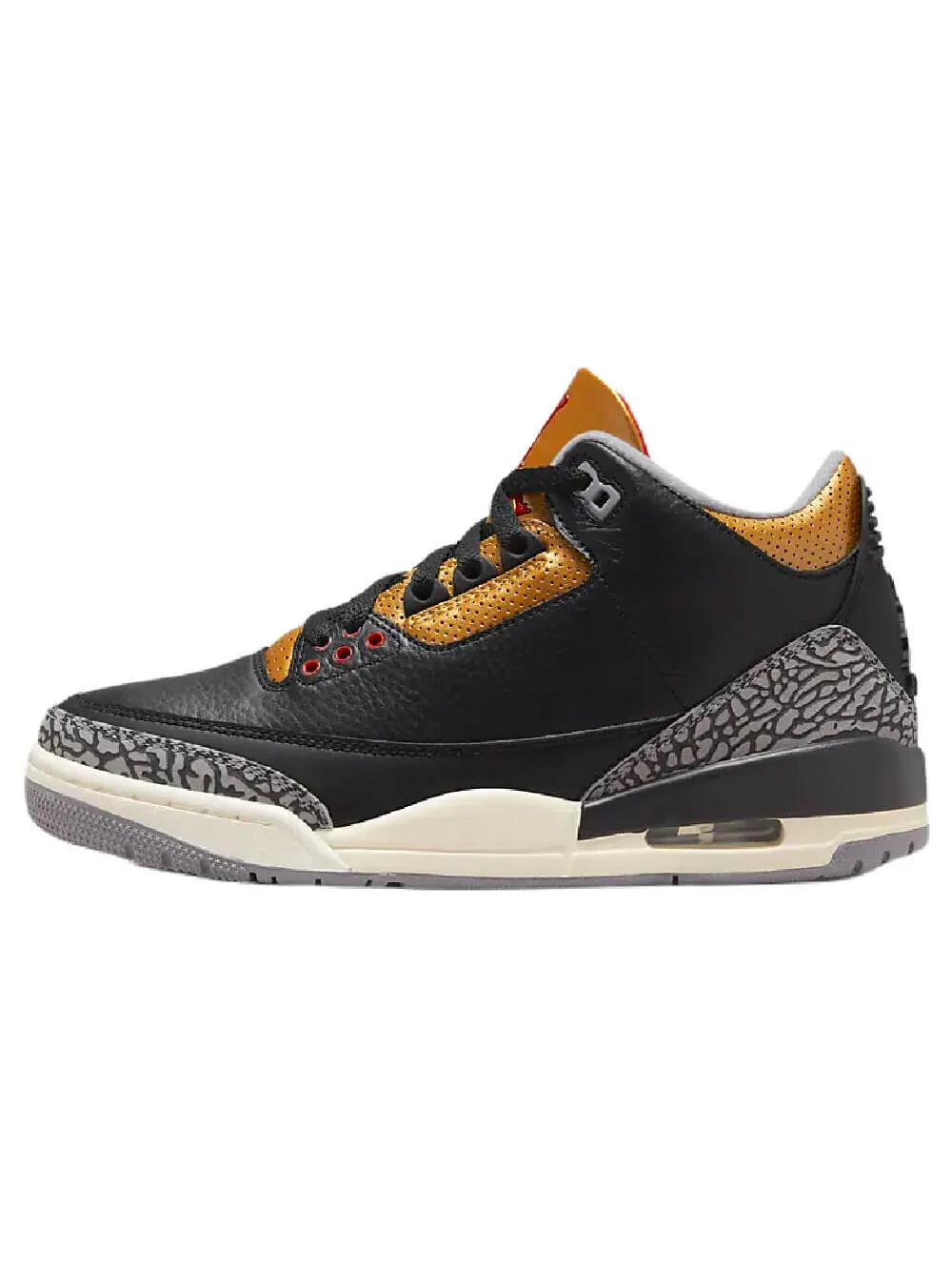 Кроссовки Air Jordan 3 Retro: Классика в Черном и Золотом — изображение 1 из 9, черный