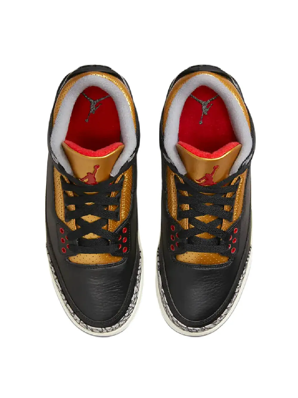 Кроссовки Air Jordan 3 Retro: Классика в Черном и Золотом — изображение 3 из 9, черный