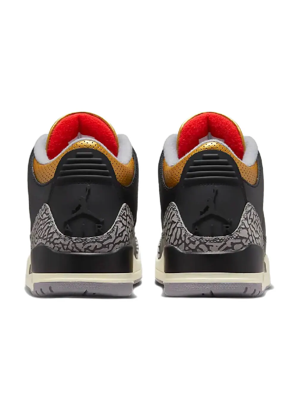 Кроссовки Air Jordan 3 Retro: Классика в Черном и Золотом — изображение 4 из 9, черный